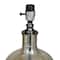 White Polyester Traditional Table Lamp, 27" x 17" x 17"